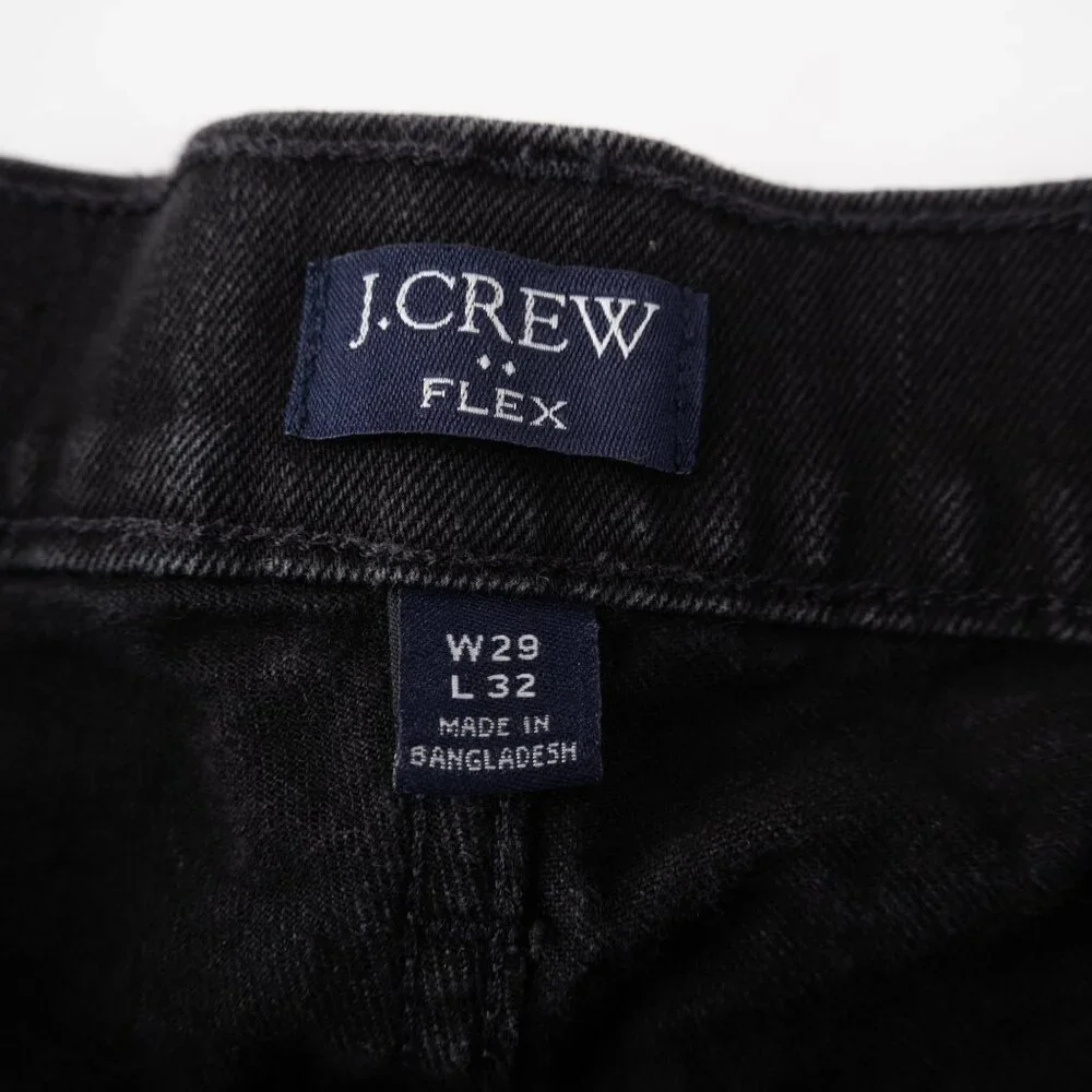 J. CREW Slim-fit jean in signature flex black jeans size 29x32